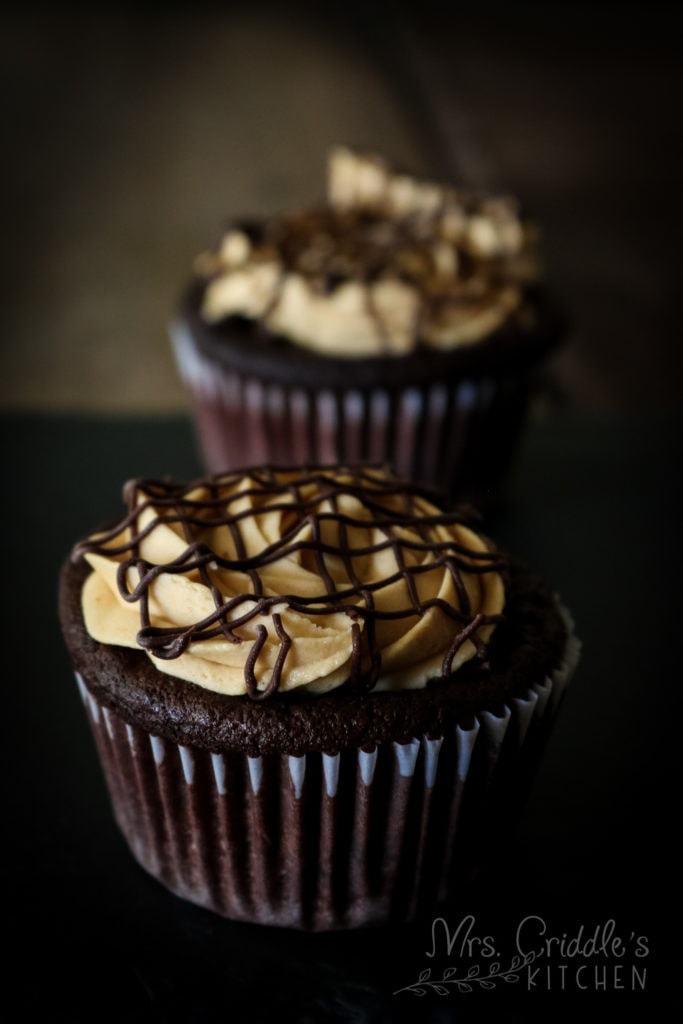 Faux Reese's Cupcakes (Low carb, THM S, sugar free)