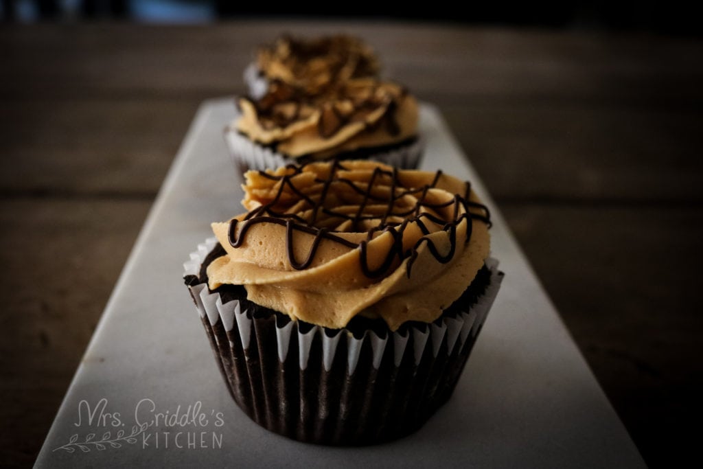 Faux Reese's Cupcakes (Low carb, THM S, sugar free)